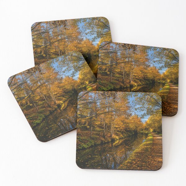 Item preview, Chesterfield canal autumnal reflections designed and sold by Astute-Artio-Photography.