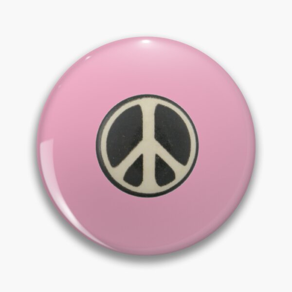 Item preview, Vintage whimsy peace symbol sign badge pin designed and sold by ellmoswrld.