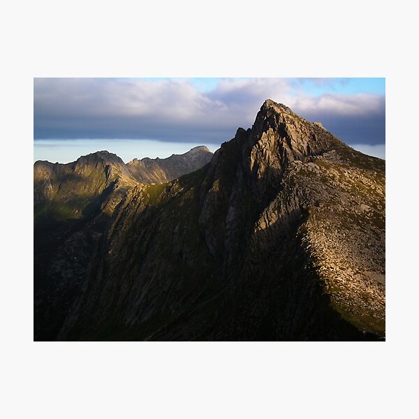 Sunset on Cir Mhor, Arran. Photographic Print