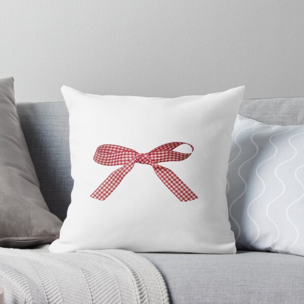 Item preview, Americana red white ribbon bow plaid gingham designed and sold by ellmoswrld.