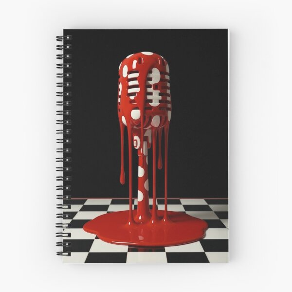 Item preview, Dripping Vintage Microphone Polka Dot Pop Art designed and sold by YourColorsWall.