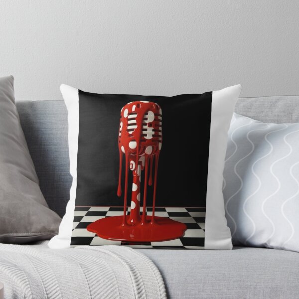 Item preview, Dripping Vintage Microphone Polka Dot Pop Art designed and sold by YourColorsWall.