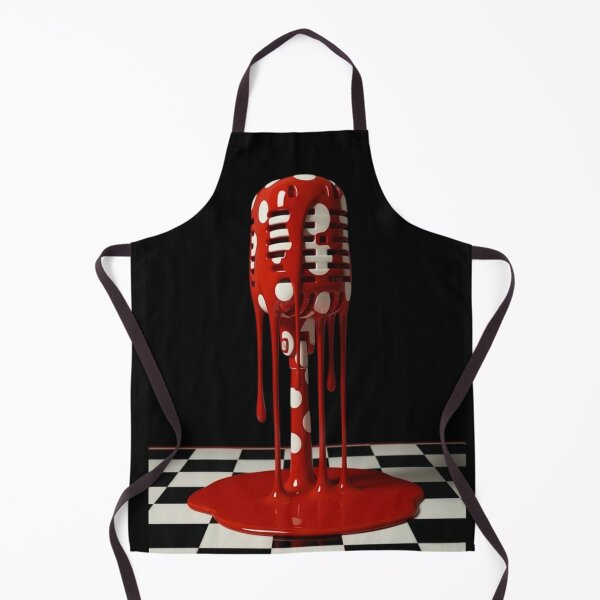 Item preview, Dripping Vintage Microphone Polka Dot Pop Art designed and sold by YourColorsWall.