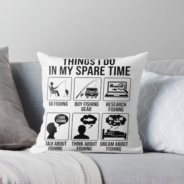 Item preview, Things I Do in My Spare Time Funny Fishing Humor designed and sold by Doodleoub.
