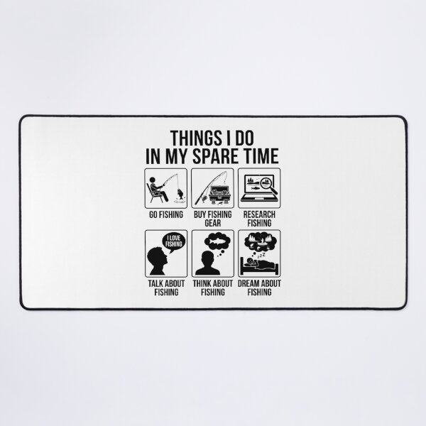 Item preview, Things I Do in My Spare Time Funny Fishing Humor designed and sold by Doodleoub.
