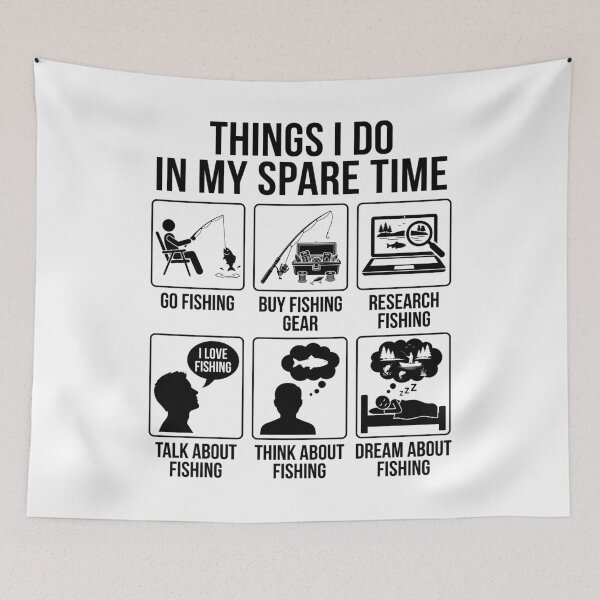 Item preview, Things I Do in My Spare Time Funny Fishing Humor designed and sold by Doodleoub.