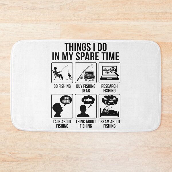 Item preview, Things I Do in My Spare Time Funny Fishing Humor designed and sold by Doodleoub.