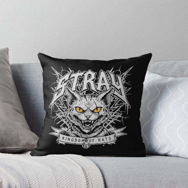 Item preview, Stray Kingdom Of Rats Snarling Cat Bell Collar Graphic designed and sold by Enea Kelo.