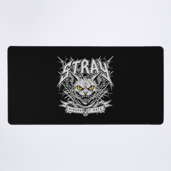 Item preview, Stray Kingdom Of Rats Snarling Cat Bell Collar Graphic designed and sold by Enea Kelo.