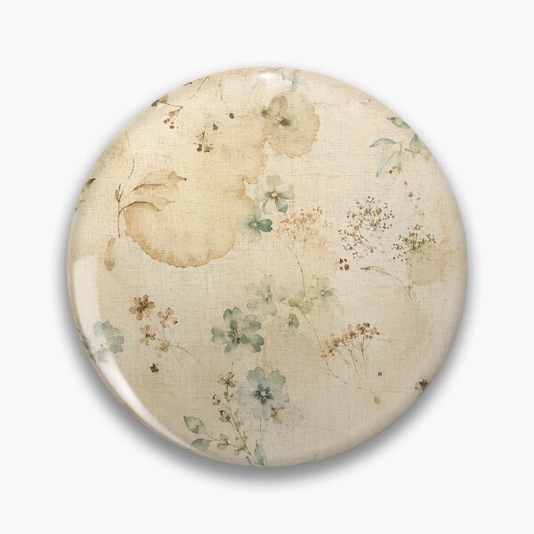 Item preview, Tea Stained Antique Linen Wildflower Botanical Pattern designed and sold by RescueHeart10.