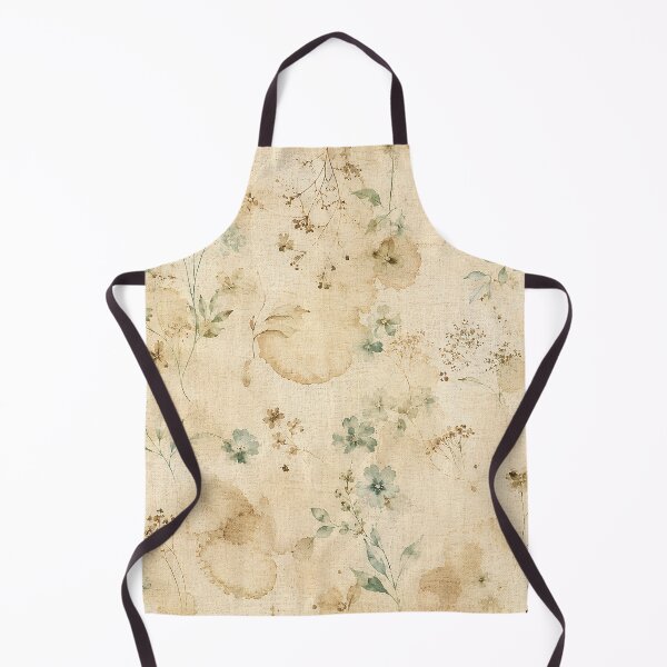 Item preview, Tea Stained Antique Linen Wildflower Botanical Pattern designed and sold by RescueHeart10.