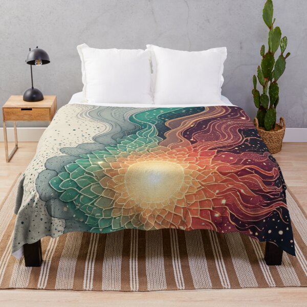 Item preview, The cosmic sunrise in the waves of life designed and sold by Mianku | Für das Leben.