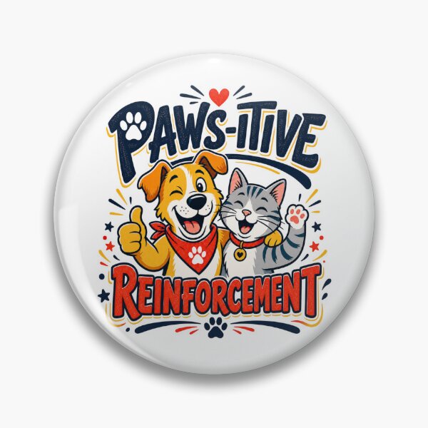 Item preview, Paws-itive Reinforcement – Cute Dog & Cat Pet Lover Design designed and sold by TTMittens.