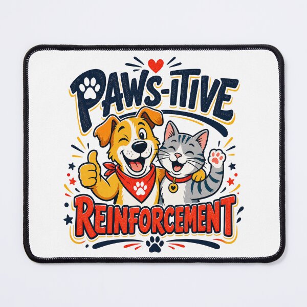 Item preview, Paws-itive Reinforcement – Cute Dog & Cat Pet Lover Design designed and sold by TTMittens.