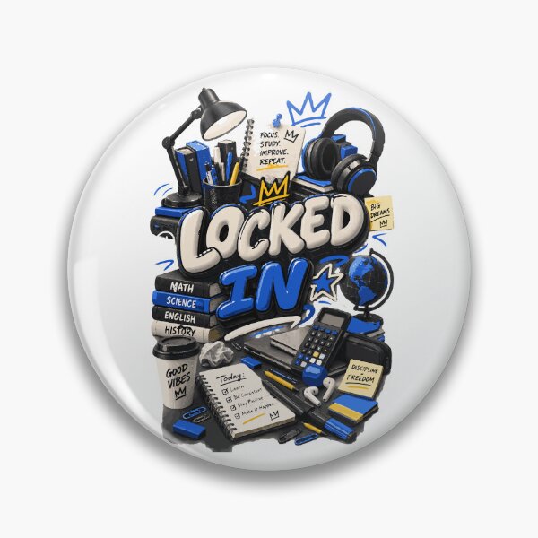 Item preview, Locked In | Study Motivation Student Focus Design designed and sold by Sunday.Supply.