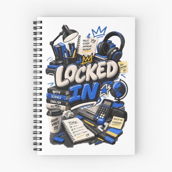 Item preview, Locked In | Study Motivation Student Focus Design designed and sold by Sunday.Supply.