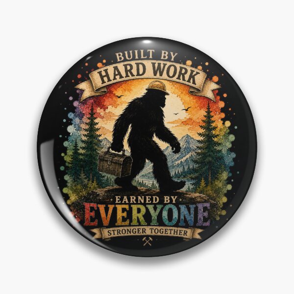 Item preview, Bigfoot Construction Worker Shirt Hard Work Labor Day designed and sold by HolidayMoods.