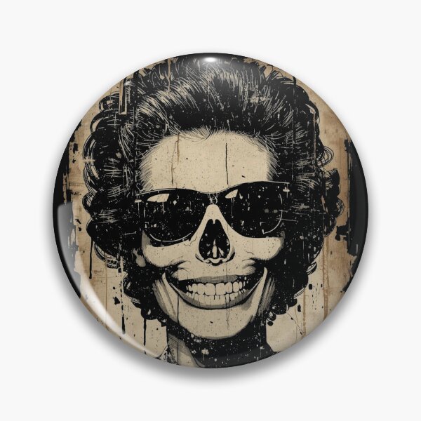 Item preview, Retro Grunge Skull Woman Sunglasses Art designed and sold by ERODED SELF.
