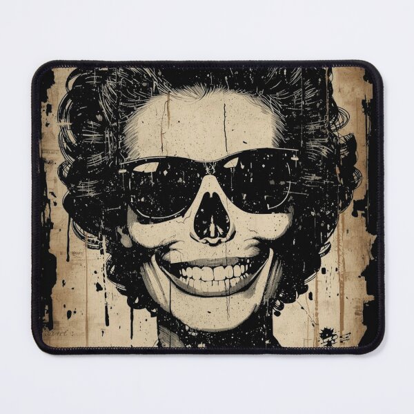 Item preview, Retro Grunge Skull Woman Sunglasses Art designed and sold by ERODED SELF.