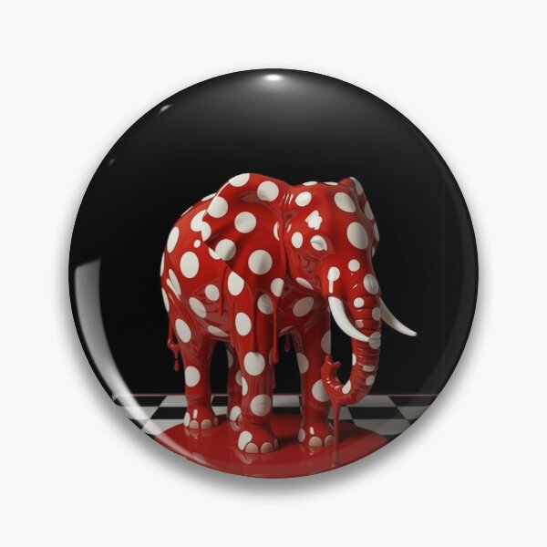 Item preview, Dripping Elephant Polka Dot Pop Art designed and sold by YourColorsWall.