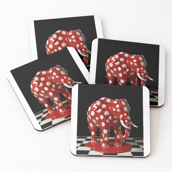 Item preview, Dripping Elephant Polka Dot Pop Art designed and sold by YourColorsWall.