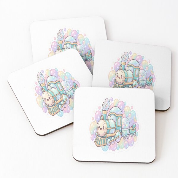 Item preview, Cute Bubble Rainbow Train ??? | Kawaii Pastel Sticker designed and sold by AdityaShop18.