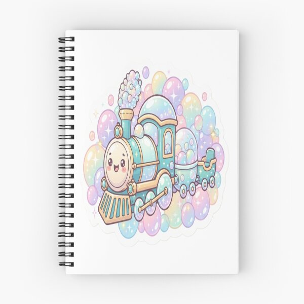 Item preview, Cute Bubble Rainbow Train ??? | Kawaii Pastel Sticker designed and sold by AdityaShop18.