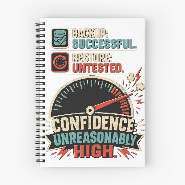 Item preview, Backup Successful — Restore Untested, Confidence Unreasonably High designed and sold by Dovarune.