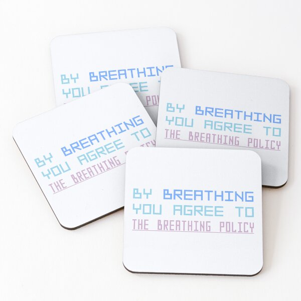 Item preview, The Breathing Policy designed and sold by weirdshop-451.