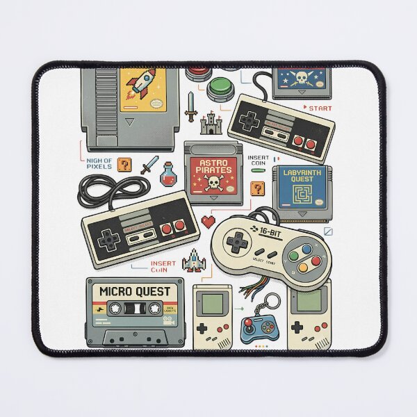 Item preview, Retro Gaming Collection | Vintage Game Controllers & Pixel Art | Gamer Nostalgia designed and sold by CH-4TEE.