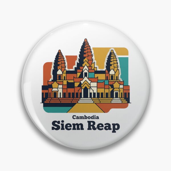 Artikelvorschau, Siem Reap Angkor Wat – Kühne Retro-Grafiken für Reisen entworfen und verkauft von Inkworksbyshery.