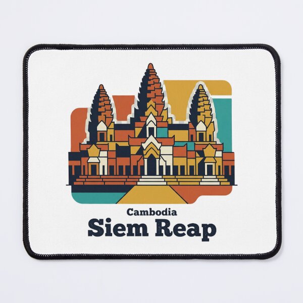 Item preview, Siem Reap Angkor Wat Bold Retro Graphic Travel Art designed and sold by Inkworksbyshery.