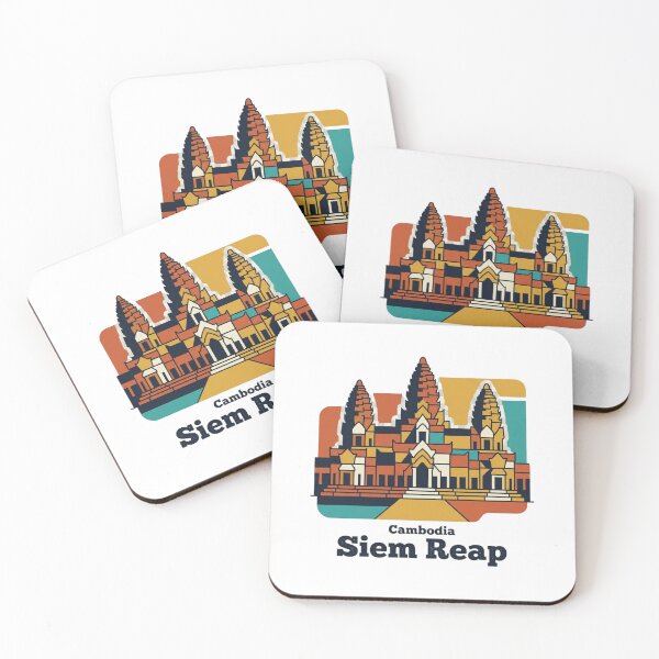 Item preview, Siem Reap Angkor Wat Bold Retro Graphic Travel Art designed and sold by Inkworksbyshery.