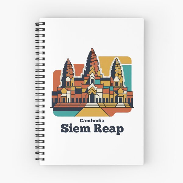 Artikelvorschau, Siem Reap Angkor Wat – Kühne Retro-Grafiken für Reisen entworfen und verkauft von Inkworksbyshery.