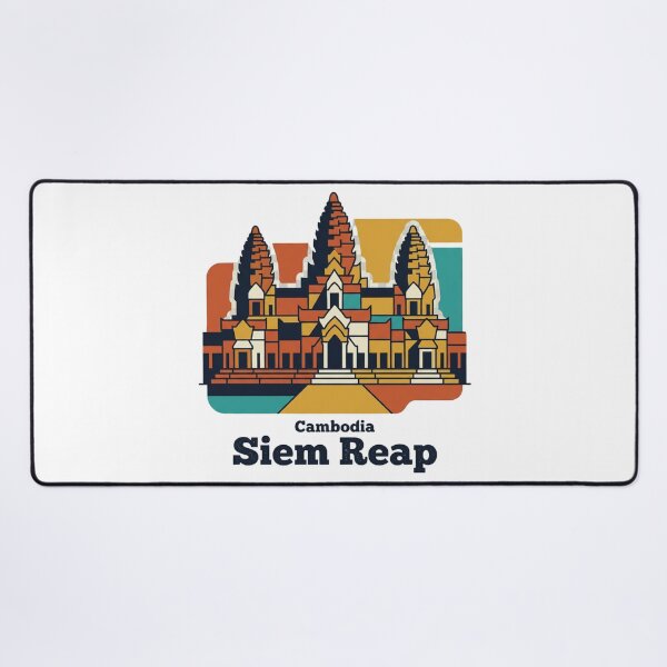Item preview, Siem Reap Angkor Wat Bold Retro Graphic Travel Art designed and sold by Inkworksbyshery.