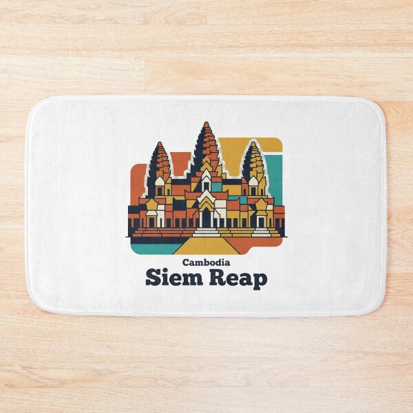Item preview, Siem Reap Angkor Wat Bold Retro Graphic Travel Art designed and sold by Inkworksbyshery.