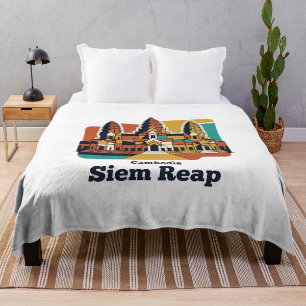 Item preview, Siem Reap Angkor Wat Bold Retro Graphic Travel Art designed and sold by Inkworksbyshery.