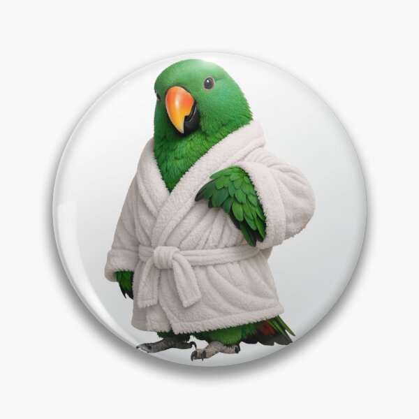 Item preview, Comfy Bathrobe Eclectus Parrot designed and sold by Sillytoe.