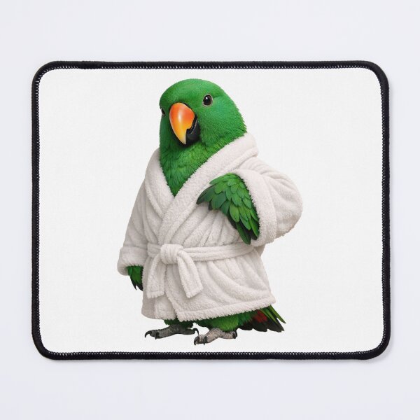 Item preview, Comfy Bathrobe Eclectus Parrot designed and sold by Sillytoe.