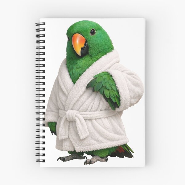 Item preview, Comfy Bathrobe Eclectus Parrot designed and sold by Sillytoe.
