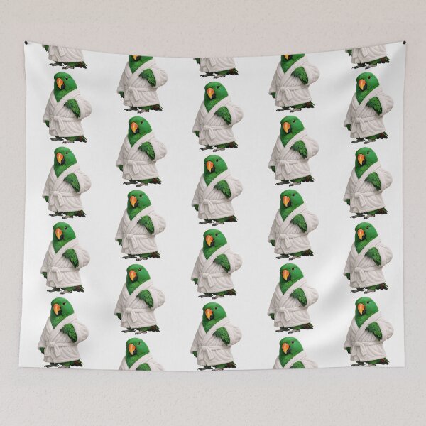 Item preview, Comfy Bathrobe Eclectus Parrot designed and sold by Sillytoe.