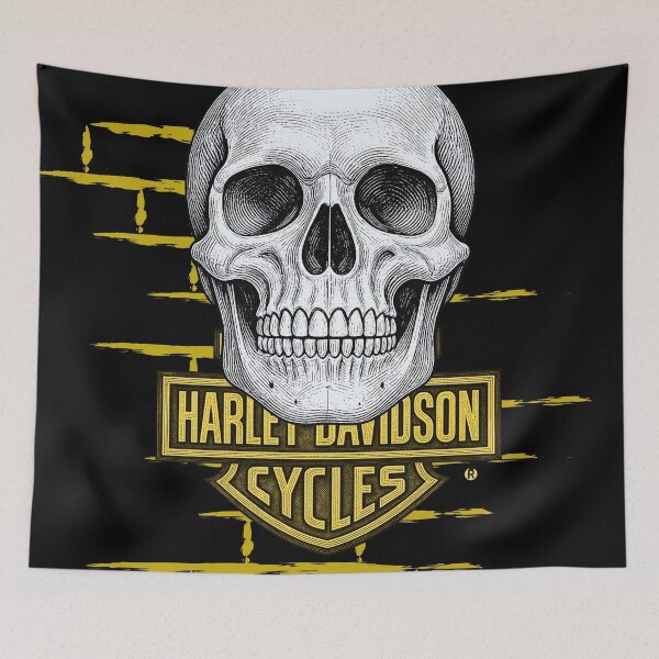 Item preview, Vintage Skull Biker Motorcycle Design designed and sold by Korona Biker Art.