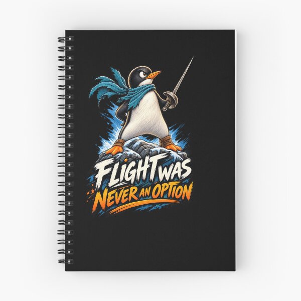 Item preview, Flight Was Never an Option Funny Penguin Sarcastic Humor | Fearless Fencing Bird designed and sold by Cree8if.