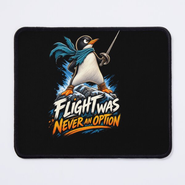 Item preview, Flight Was Never an Option Funny Penguin Sarcastic Humor | Fearless Fencing Bird designed and sold by Cree8if.