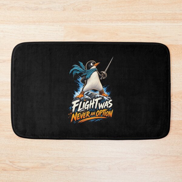 Item preview, Flight Was Never an Option Funny Penguin Sarcastic Humor | Fearless Fencing Bird designed and sold by Cree8if.