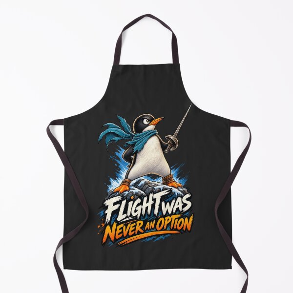 Item preview, Flight Was Never an Option Funny Penguin Sarcastic Humor | Fearless Fencing Bird designed and sold by Cree8if.