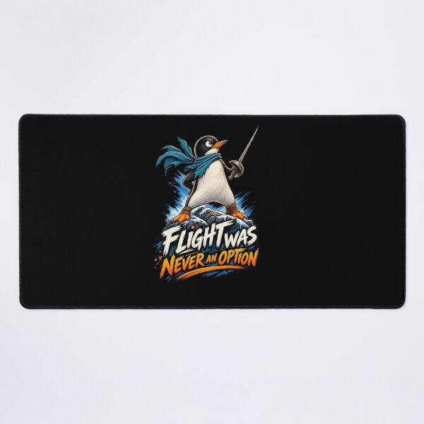 Item preview, Flight Was Never an Option Funny Penguin Sarcastic Humor | Fearless Fencing Bird designed and sold by Cree8if.