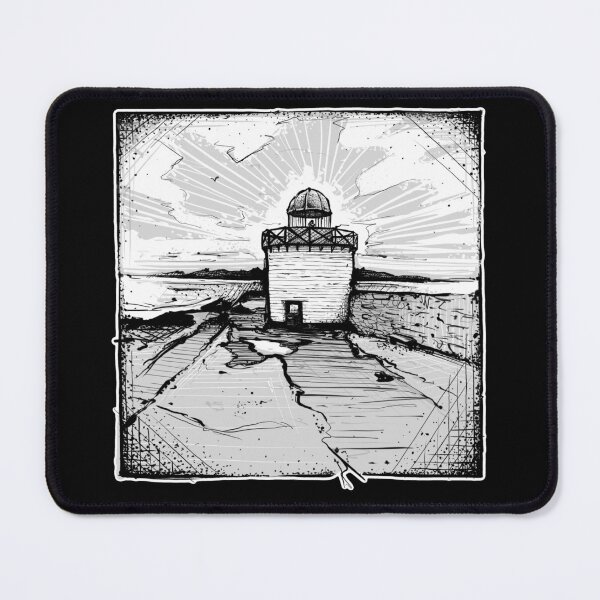 Item preview, Burry Port Lighthouse Pen Drawing designed and sold by amidst-no-whale.