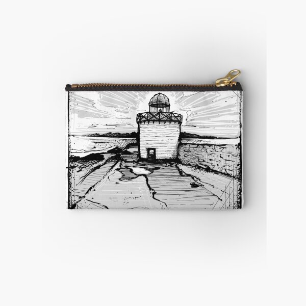 Item preview, Burry Port Lighthouse Pen Drawing designed and sold by amidst-no-whale.