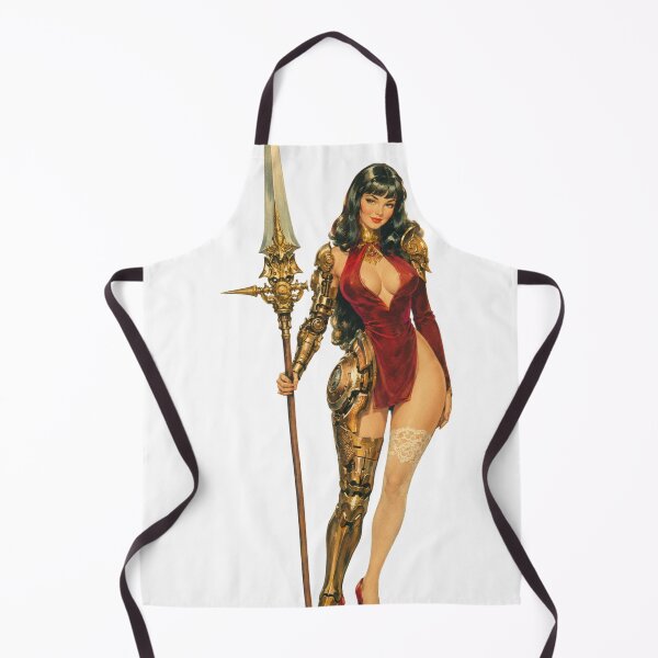Item preview, Cybernetic Valkyrie Pin-Up | Vintage Fantasy Warrior designed and sold by Cosplayvintage.